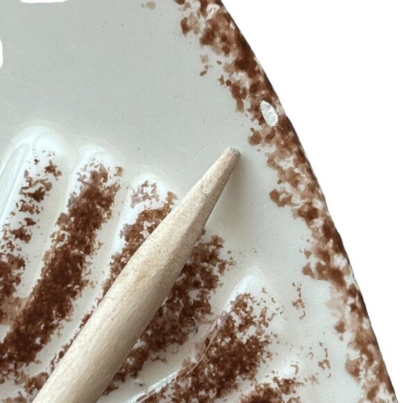 Zodax Seashell Plate Lot of 2 Nautical Beach Home Decor Embossed Seahorse Ocean - Picture 12 of 15